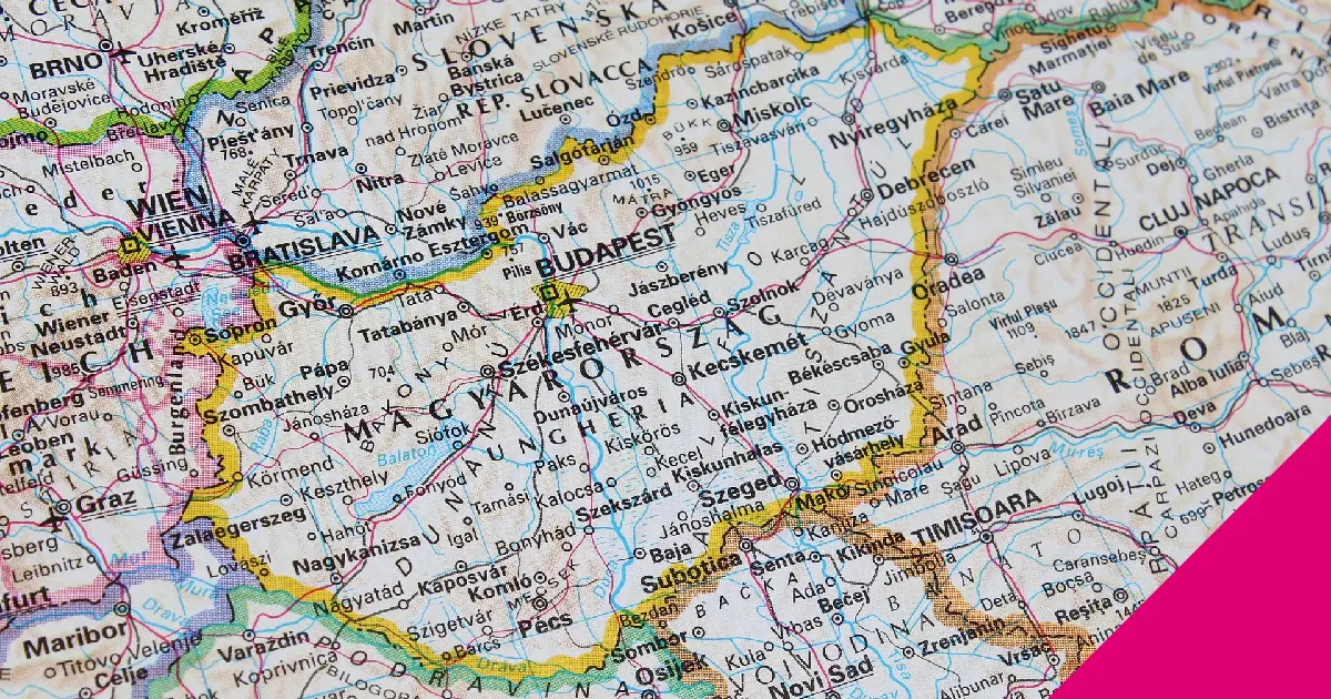 Magyarország térkép.